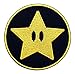 Produktbild Gold Star Patch, Super Mario Brothers, bestickter Aufnäher/Abzeichen zum Aufbügeln, Power-Up-Applique, Souvenir, DIY, Kostüm, World Kart, SNES