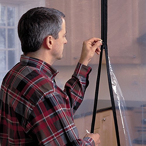 Image of Zipwall AZ2-PK12 Standard Zipper (24-Pack) Dust Barriers, 24 Pack - 12 Units of 2