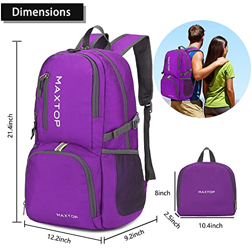 MAXTOP 50L Ultra Lightweight Packable Backpack With Wet Pocket Foldable Rucksack Water Resistent For Men Women Outdoor Camping Hiking Travel Daypack Handy Durable Gifts For Men Women - Image 2