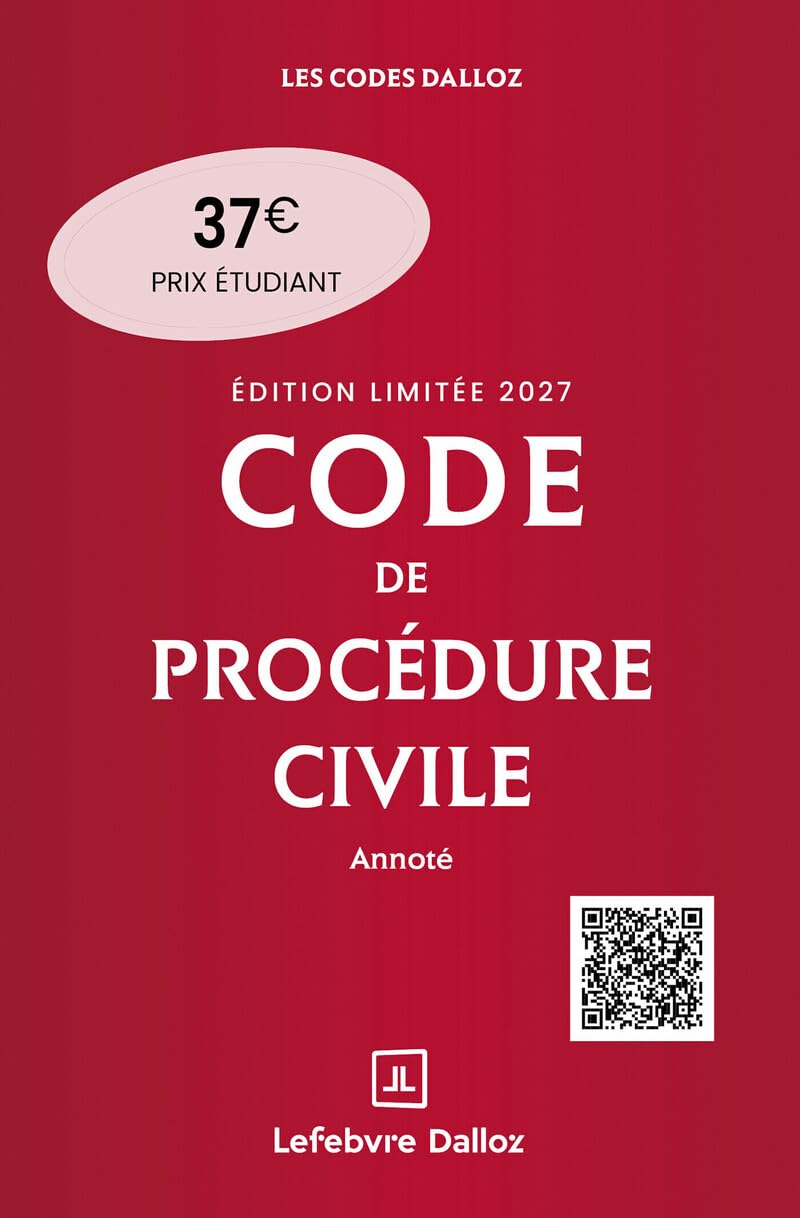 Code de procédure civile 2027 annoté. Édition limitée. 118e éd.