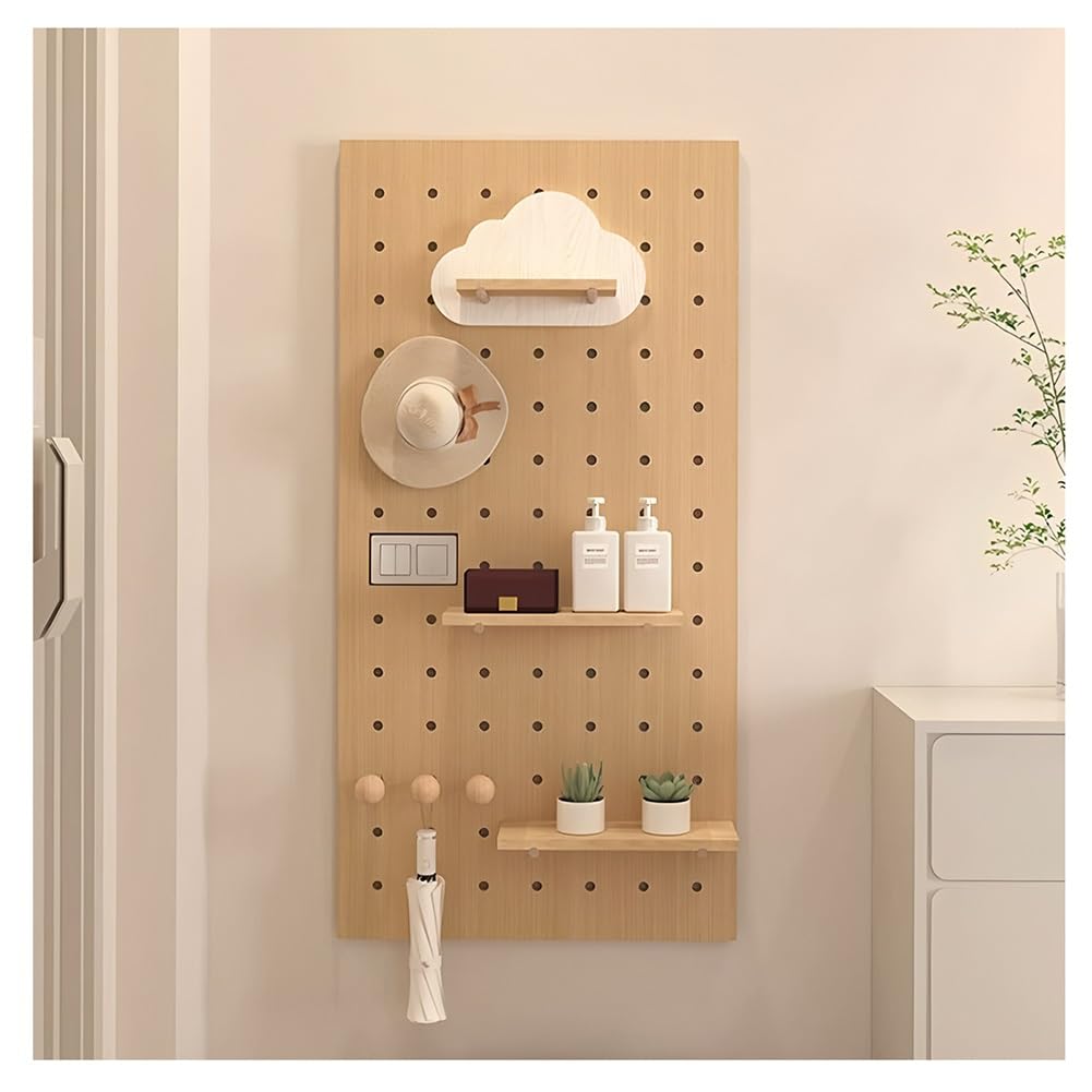Gitterregal für den Einzelhandel, freistehend, flach, mit Gitterwand, aus Metallgewebe, mobil, freistehend; modulares Wandregal aus Holz mit Lochwand, multifunktional, zur Aufbewahrung von W