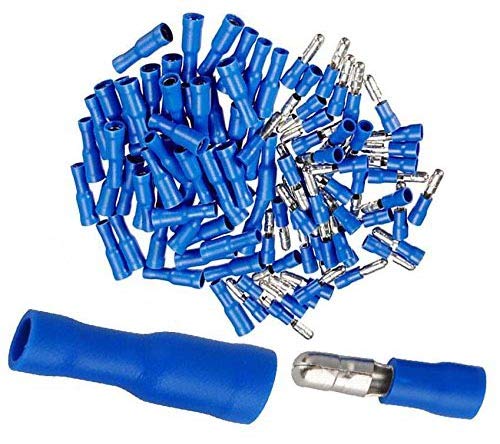 Diy Crafts 6326 Female Male Random Insulated Bullet Connecter Terminal Wire, Multicolor, 100 Piece (B077G2X4SD) Amazon Price History, Amazon Price Tracker