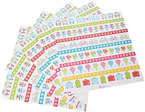 Anita and Su Mundo Adventure Collection Scrapbooking Papers, Paper, Strips, 12" x 12", 30.5 x 30.5 cm