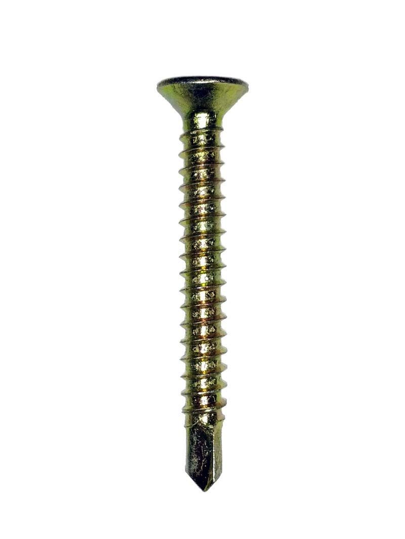 Gardinia 3.9mm x 32mm Upvc Fixing Screws in Yellow Finish - Bag of 20