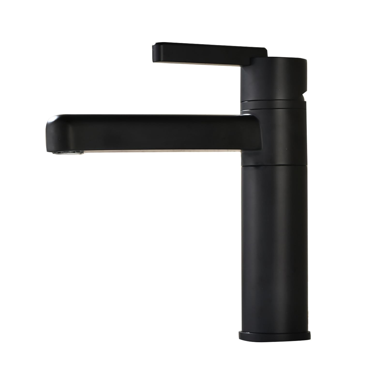 JRUIA Black Bathroom Faucet, Basin Mixer Tap, 360° Swivel Kitchen Faucet, Hot And Cold Water Supply, Stainless Steel,A