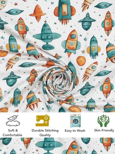 Image of Weave & Decor Cartoon Bedsheet for King Size Bed 78x78x8 Inches, Super King Size, with 2 Pillow Covers 20x30 Inches.