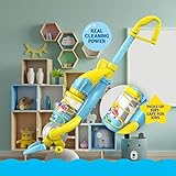 Core Innovations Pinkfong Baby Shark Kid's Toy Vacuum with Real Suction Power,Blue/Green