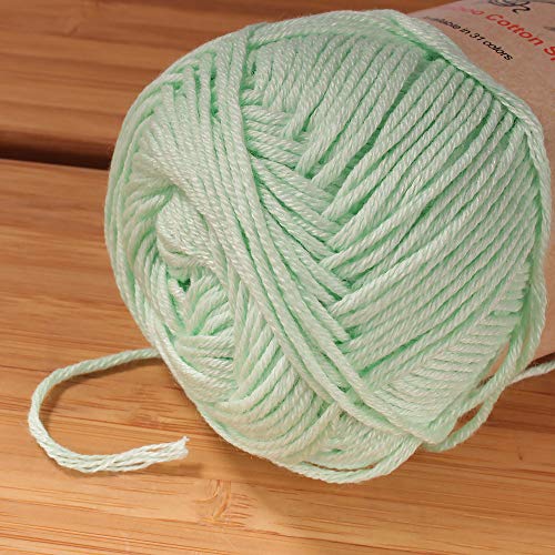 Image of JubileeYarn Bamboo Cotton Sport Yarn - 50g /Skein - Green Mint - 8 Skeins