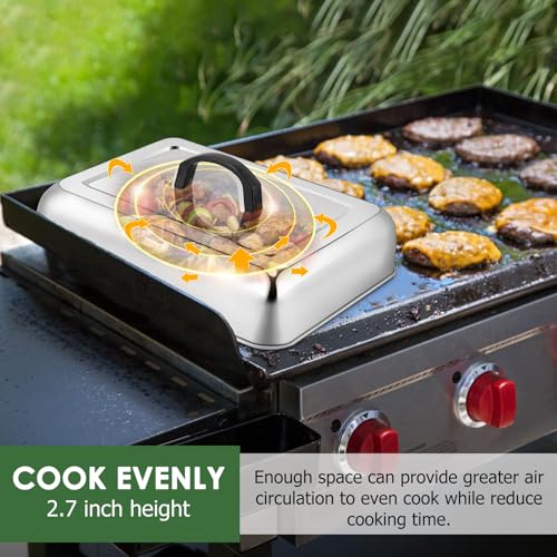 Joyfair Dome para derretir queso para parrilla, set 2 pcs miniatura 4