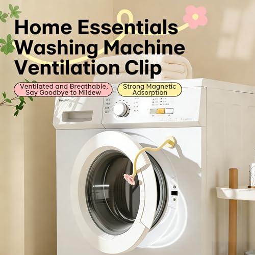 Draduo Washer Door Prop Magnetic, Washing Machine Topper, Front Loader Washer Door Prop, Washing Machine Door Holder, Washer and Dryer Accessories, Door Holder to Keep Door Open (Green) - Thumbnail 5