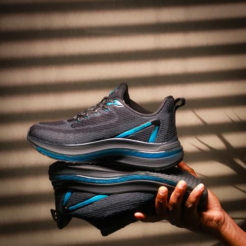 Image of ASIAN Powerplay-30 Men's Running Shoes | Lightweight Knit Upper, TPU Frame for Lateral & Arch Support, Memory Foam Bounce Insole | Ideal for Gym, Travel, Running & Walking