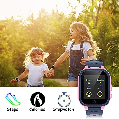 Kesasohe Kids Smart Watch Toys, 24 Games Smart Watch for kids Toys with 2 Cameras Video Pedometer Step Count MP3 Player Music Watch Boys Girls Children 3-12Y Christmas Birthday Gifts