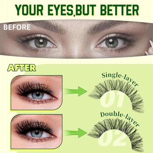Image of KEYYOU Enchantress Lash Clusters Kit Layered Wispy Clusters for Full Volume
