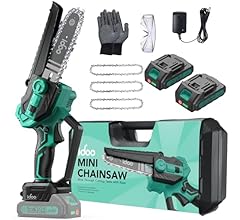 Birthday Gifts for Women Men Mom Dad, iDOO Electric Mini Chainsaw Cordless 6inch, Super Powerful Battery Hand Chain Saw Cam…