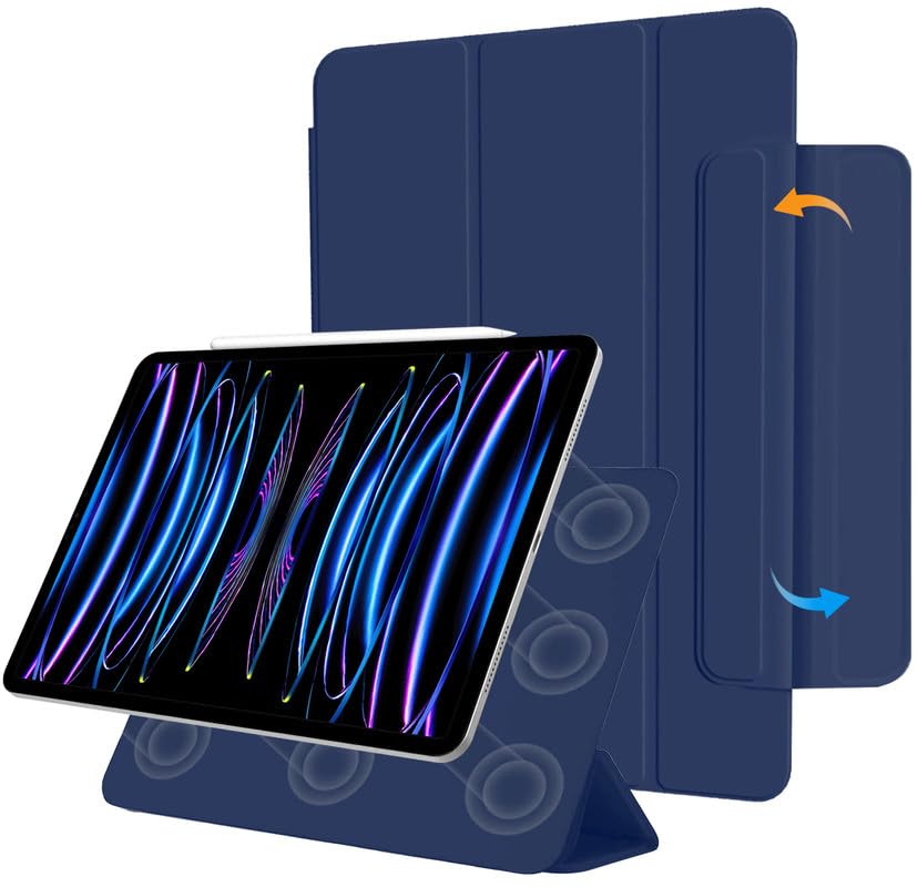 Robustrion Cover for iPad Pro 11 inch Cover Case (4th/3rd/2nd Generation) [Magentic Attach] Case for iPad Pro 11 inch [Auto Sleep Wake Support] - Navy (B0CFM67DW9) Amazon Price History, Amazon Price Tracker