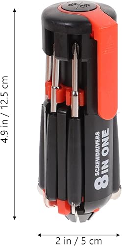 Miniatura 3 de DOITOOL Juego de destornilladores 8 en 1, juego de destornilladores rechonchos, juego de destornilladores de bolsillo, incluye cabeza plana y puntas