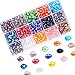 Colle 300pcs 8x12mm Crystal Beads for Jewelry Making Teardrop Beads Kits Gemstone Loose Beads Center Drilled with Storage Box