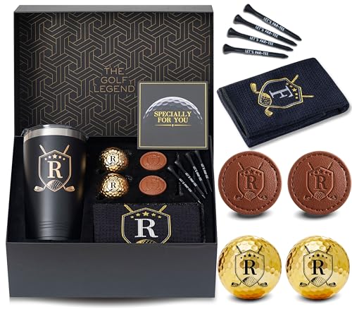 CybGene Golf Gifts for Men, Women with Initials, Personalized Golf