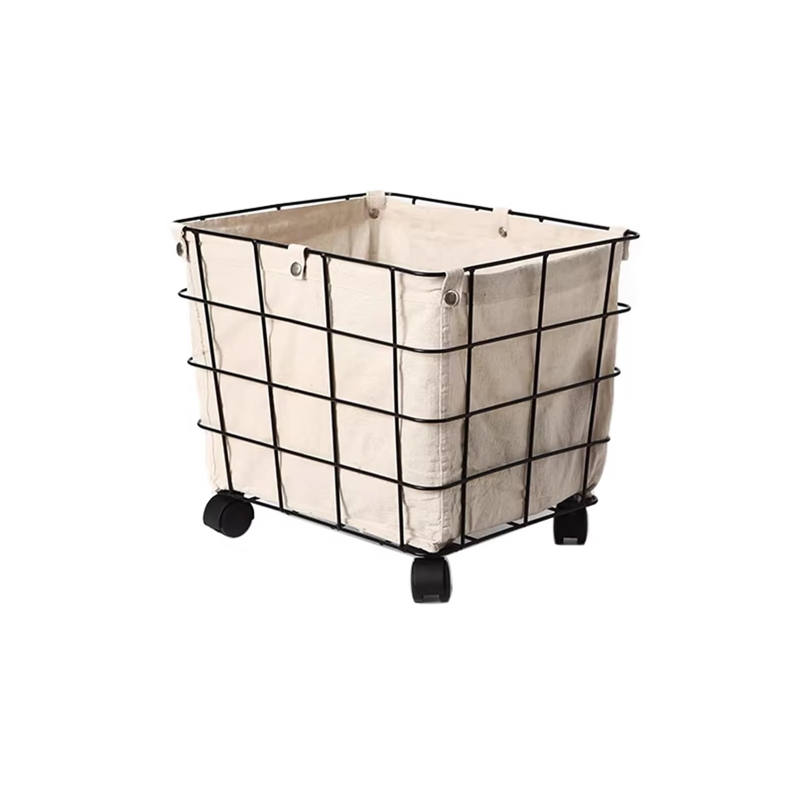 Folding Laundry Basket Household Storage Metal,Large Hamper,Durable,Easily Movable,Convenient to Disassemble and Clean