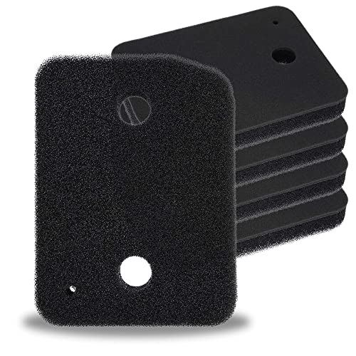 5er Set Filter für Miele 9164761 Trockner Wärmepumpentrockner, Fein-Grob, Wärmetauscher Filter 207 x 157 x 30mm, Schaumstofffilter Ersatzteile Filter Schaumstoff Sponge für Kondenstrockner Cover