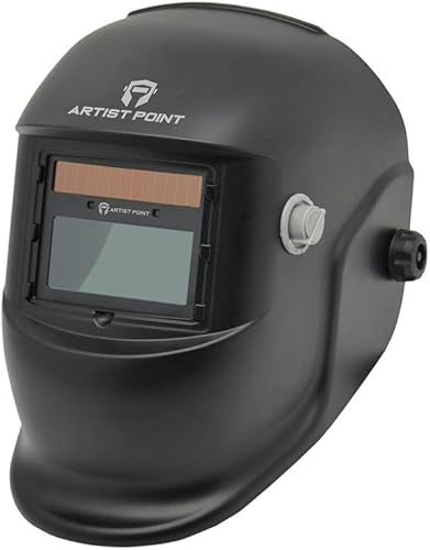 Miniatura 2 de Artist Point AP011001 - Casco de soldadura de oscurecimiento automático, color real 1112, doble potencia de litio solar, amplio rango de sombra