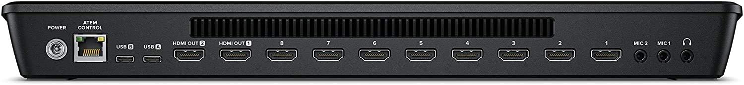 Blackmagic Design ATEM Mini Extreme HDMI ISO Live Stream Switcher Bundle mit 1,8 m HDMI-Kabel, 1,8 m Cat5e-Kabel und 5 Stück soliden Signalkabelbindern (SWATEMMINICEXTISO) – Bild 4