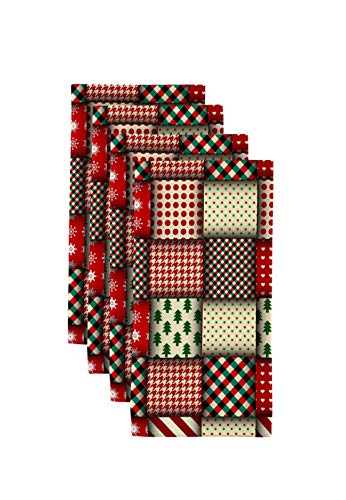 Fabric Textile Products Christmas Quilt Napkins 18