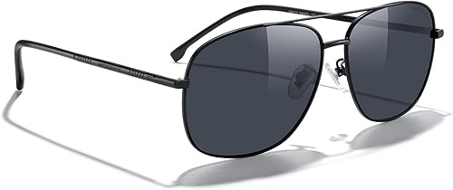 Miniatura 5 de MERRY'S Gafas de sol polarizadas rectangulares para hombre, lentes de conducción clásicas, protección UV400