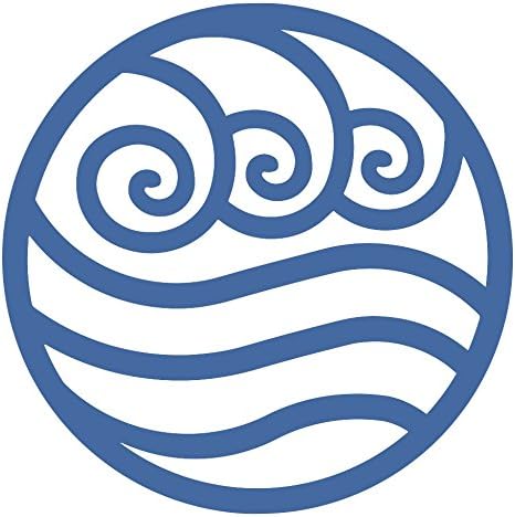 Screen Door Magnets – Twist, Click and Lock - Keep People and Pets Safe – Magnetic Screen Door Magnet Saver – Screen Door Magnet Decoration - Robbins Aria (Blue Water Symbol)