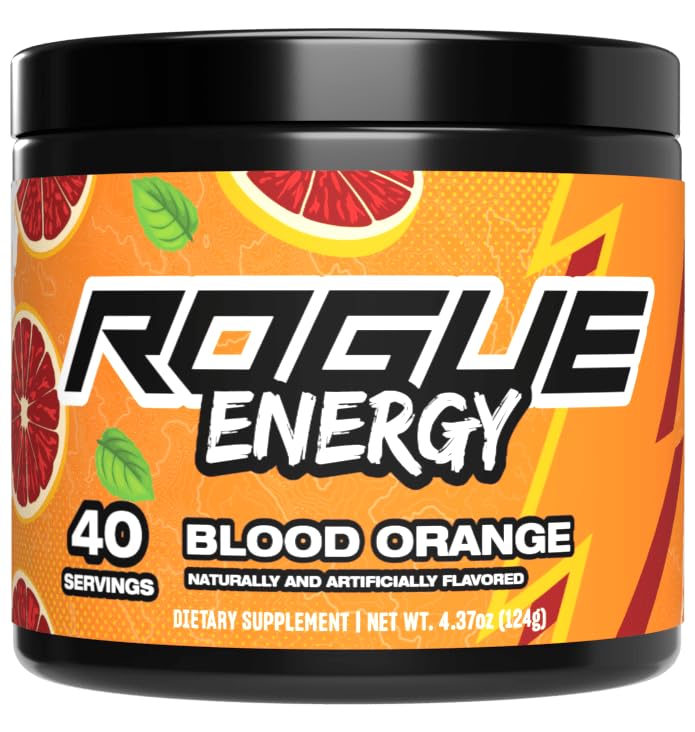 Rogue Energy Bebida energética en polvo para largas horas de juego, polvo energético para concentración mental, sin azúcar y gluten, suplemento de