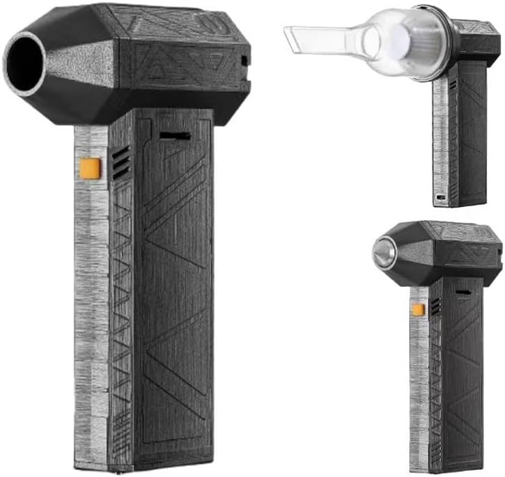 Compressed Air Cleaner Duster,130000RPM Jet Fan Mini Air Blower Turbo Fan for PC Cleaning, Portable Air Blower,Speed Adjustable Powerful Blower,Air Blower Cleaner for Car,Computers Keyboard