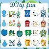 HOWAF 24 Pack Happy Earth Day DIY Craft Ornaments,Make Your Own Earth Day Art Kits for Kids,Environmental Sorting Bin Craft Kit DIY Card Stickers for Save Earth Day Party Supplies Classroom Activity #3