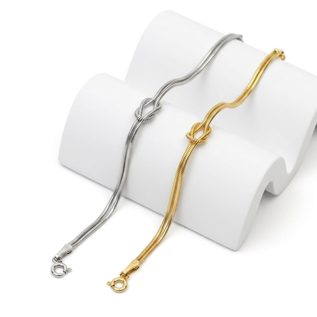 Linked by Love Couple Bracelets for Women | Hand Band for Girls | Fancy & Stylish Womens Accessories | Aesthetic Jewellery | Engagement, Birthday & Everyday Wear-image-12