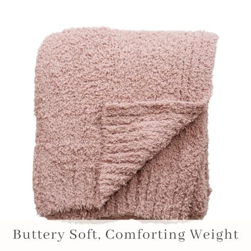 Image of SARANONI Bamboni Luxury Baby Blanket | Cozy & Soft Plush Receiving Blankets | Perfect for Girls & Infant Baby Boy Blankets | Pink - 30 inch x 40 inch