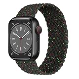Braided Solo Loop for Apple Watch Band 40mm 42mm 41mm 38mm 44mm 46mm 45mm Ultra/3 2 49mm Men/Women,Stretchy Nylon Sport wristband Strap for iWatch Bands Series 11/10/9/8/7/6 5/4/3/SE 40 44 42 45 46 mm
