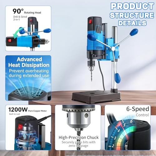 TOTITOM 2-in-1 Drill/Grinder