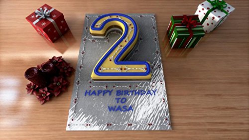 Small Number Two 2 Wedding Birthday Anniversary Cake Baking Pan / Tin 10" X 8"