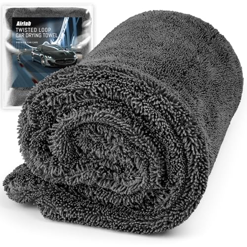 Microfiber Towels for Cars Wash Drying Towel Detailing Cloth 1200 GSM, Ultra Absorbent, Streaks Free, Lint Free, No Scratches, for Cars, Trucks, SUVs, RVs, Motorcycles, Bath Wipes, 24 x 16 Inch