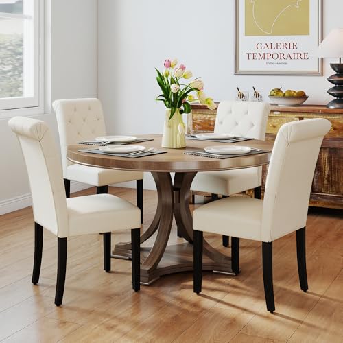 LSSBOUGHT - Sillas de Comedor con Patas de Madera Maciza