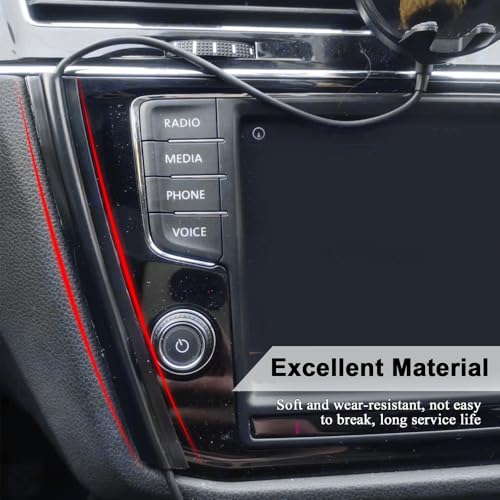 QZTYTY 4PCS Car Concealed Wire Cover, Car Wire Sleeve, Automotive Power Cord Cover, Car Interior Accessories Adhesive Cable Hidden Protector for Cords USB Video Audio Network Cables Sleeve Organizer