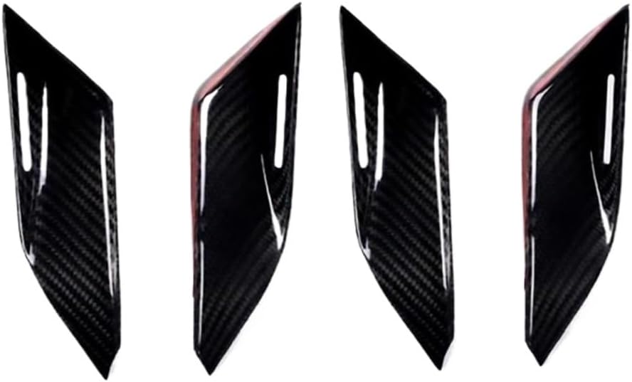 Compatible for Porsche Taycan 911 992 2019-2022 Real Carbon Fiber Car Door Inner Handle Door Bowl Cover Trim Car Interior Accessories(Style A for 911)