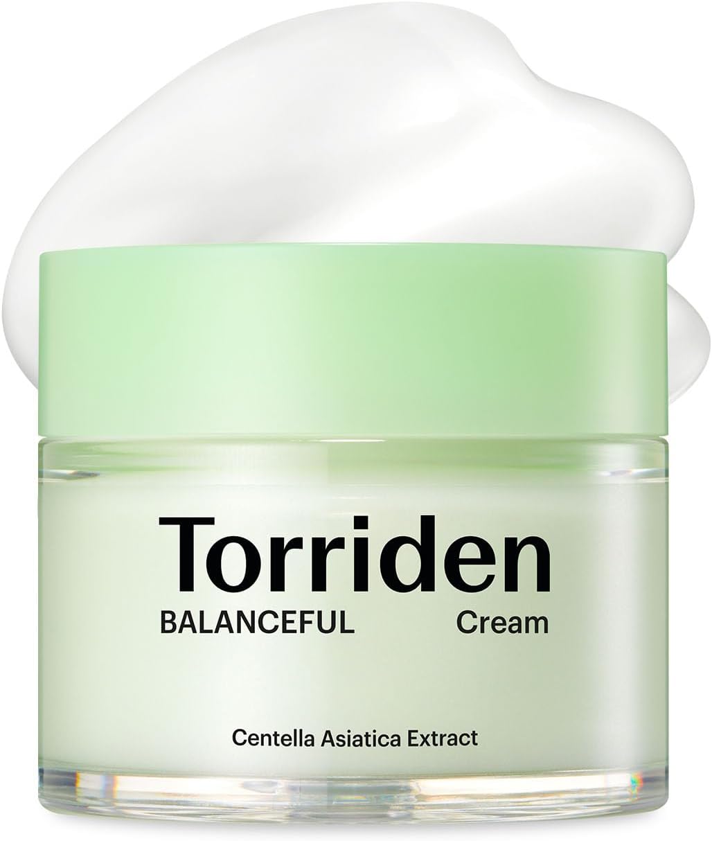 Torriden BALANCEFUL Cream 80ml (2.70 fl.oz.) | Soothing and Nourishing Moisturizer for Oily and Sensitive SKin | 5D CICA, Hydrolyzed Hyaluronic Acid, Panthenol