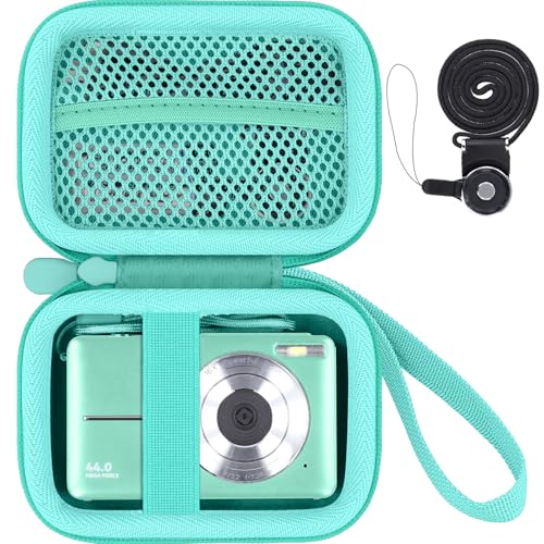 Funda para cámara digital compatible 5.08x3.94x2.36 in verde miniatura 1