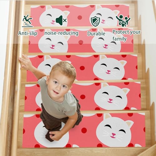 Alfombra para peldaños de escalera para niños en casas con mascotas 4