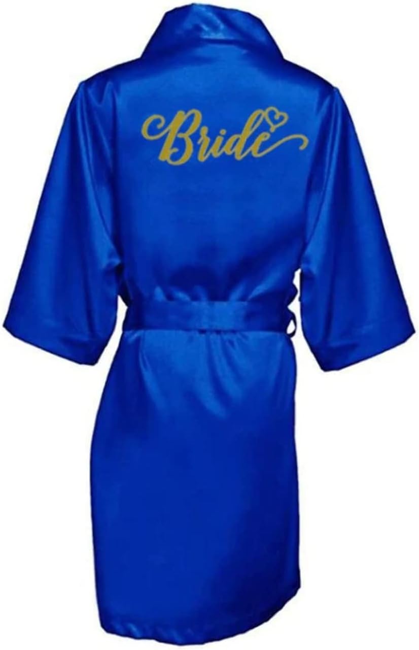 Satin Silk Robes Plus Size Wedding Bathrobe Bride