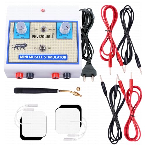 Image of Physiowell Mini Tens Two Channel Portable Nerve Stimulator Electrotherapy Physiotherapy Compact Machine with One Year Warranty Therapy Device (Mini Tens)