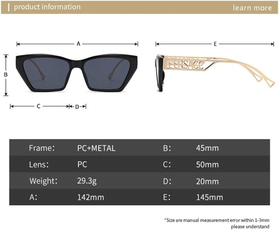 Metal Women's sunglasses for women vintage glasses Eyewear