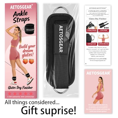 Ankle Straps For Cable Machines Women,Kickback Ankle Strap,Ankle Cuff Cable Attachment,Gym Glutes Workout Strap,Leg Extension Straps,One Size Fit All Premium Padded Cuffs Super Comfort Fitness (05-Olive Green, Single) by Aetosgear - Image 9