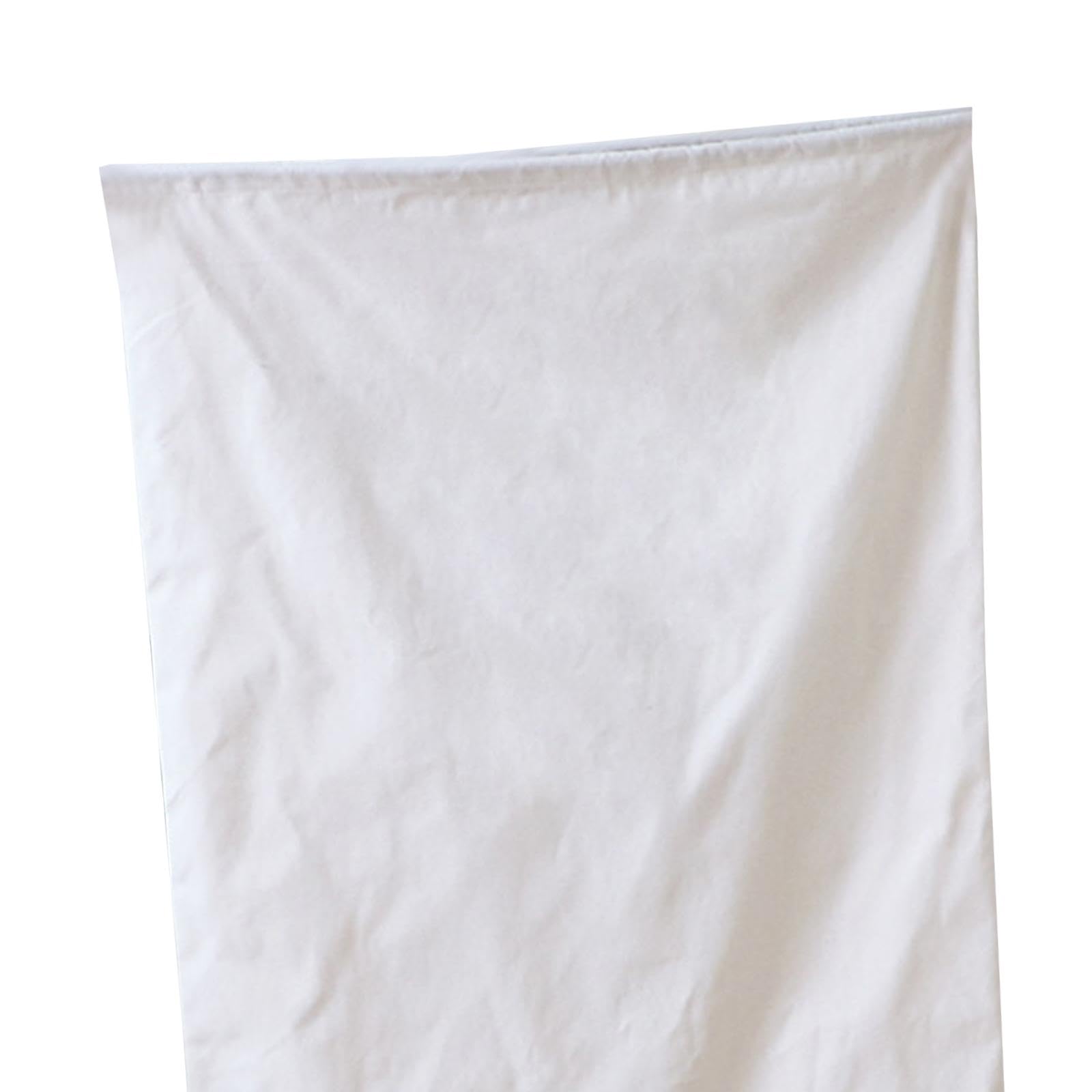 Übergroßer Wäschebeutel mit Kordelzug, Maschinenwaschbarer Canvas Aufbewahrungsbeutel, weiß 100cmx140cm