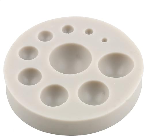 Miniatura 9 de Sijiangmold Molde de silicona de hojas de abanico 3D, molde de fondant de perlas 3D, abanico de flores, palma, hojas bohemias, moldes de chocolate,